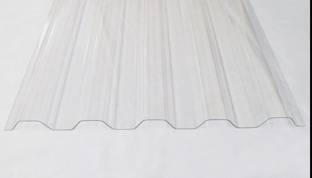 Stock Clearance 2.4 & 4.2 Meter Corrugated Polycarbonate Roofing Sheet - Profile Greca/Trimdek - Colour Clear BULK DISCOUNTS ON 10 Sheets