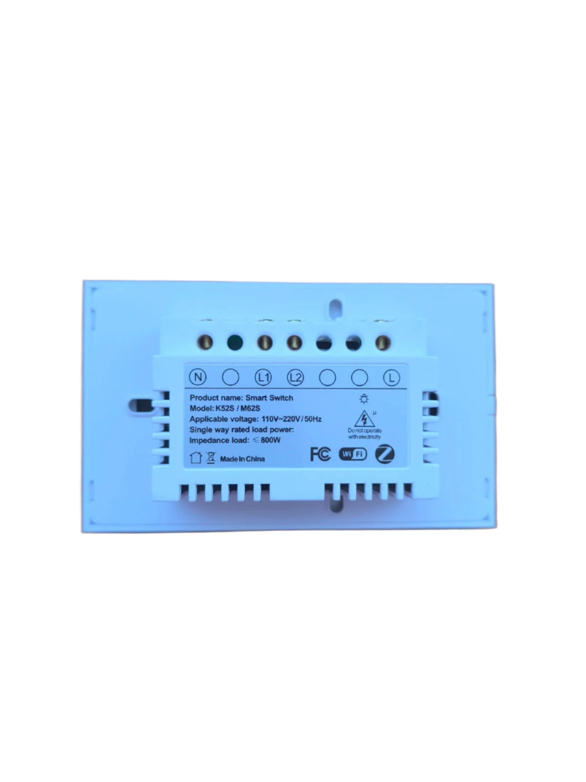 SEO Optimized Title: SRI White Grid Connect Smart Single, Double,Triple, Quad Gang Touch Light Switch - Voice & App Control, Easy Installation, Energy Efficient