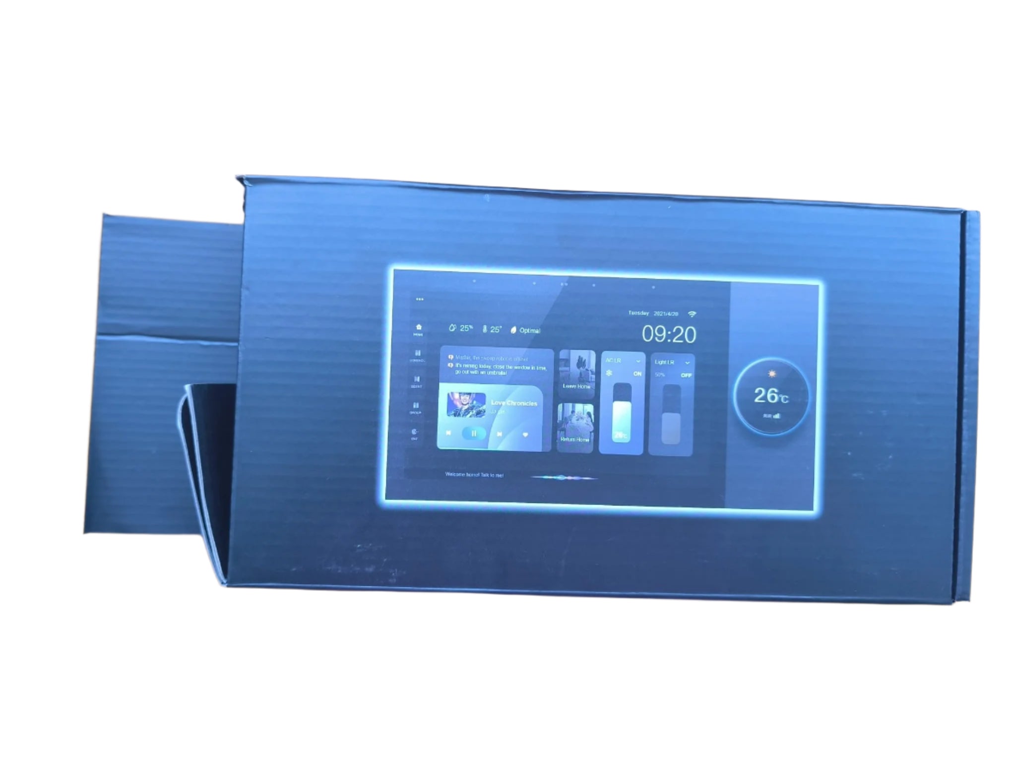 Hot Sale 6-Inch Tuya Smart Home Central Control Touch Panel - Knob Adjustment, Voice Control, Zigbee & Wi-Fi Integration, HD IPS Screen