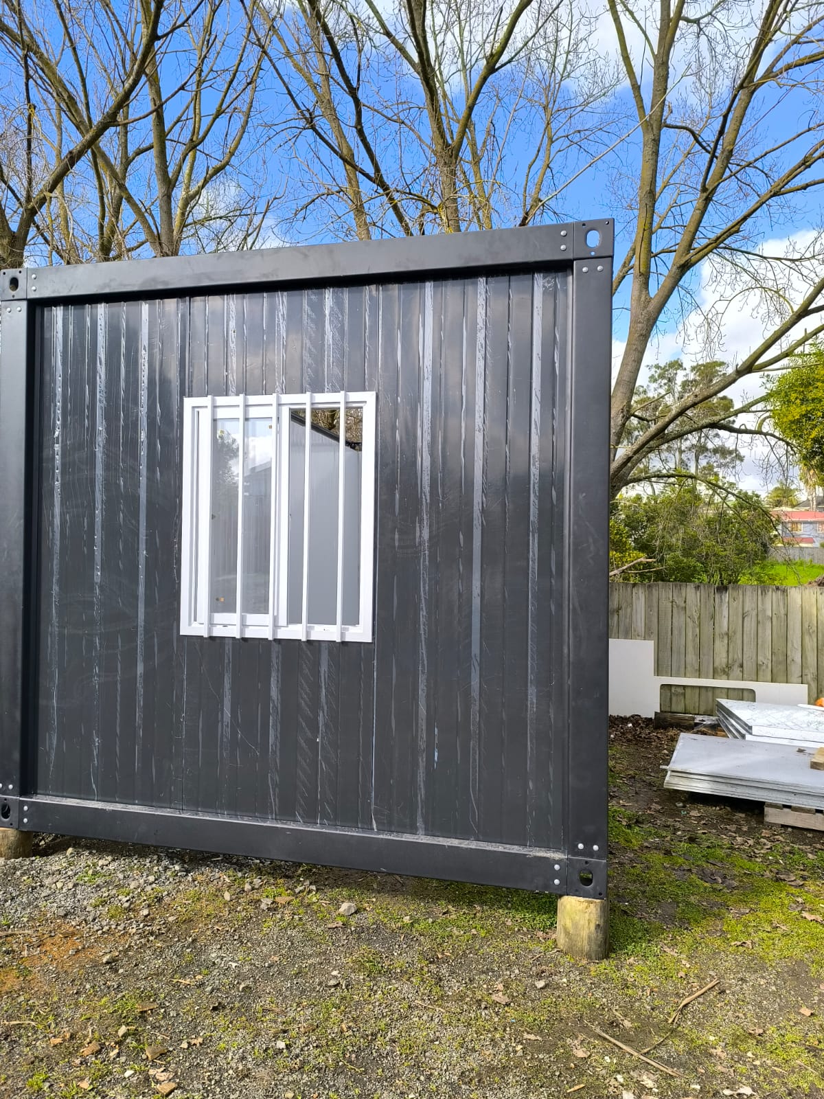 6m x 3m = 18 Sqm Portable Cabin Kitset $4,597.00 Regular price $6,999.00 Save $2,402.00. Detatchable Flatpack in Otara Auckland White and Black Color, 50mm and 75mm EPS, Electrical Kit, Bathroom set, Kitchentte, Assembly Delivery Available