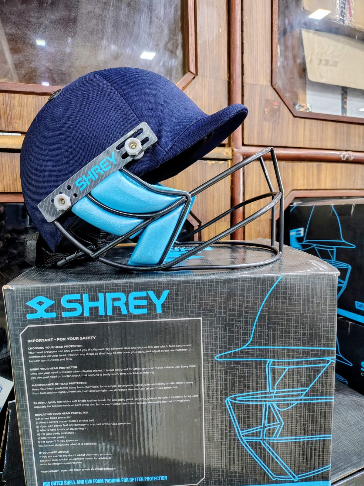 Shrey Classic Steel Batting Fixed Visor Cricket Helmet for Men's