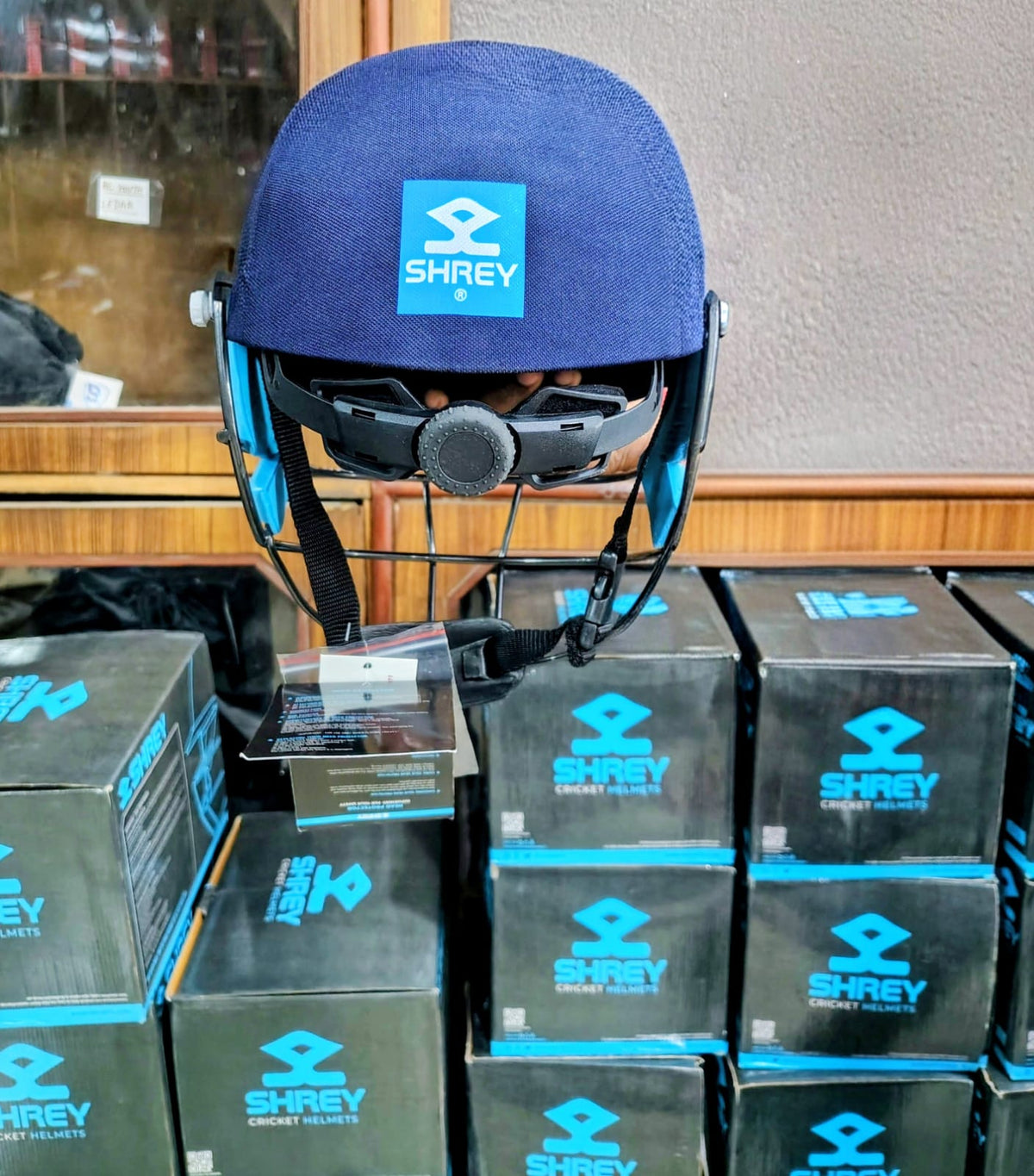 Shrey Classic Steel Batting Fixed Visor Cricket Helmet for Men's
