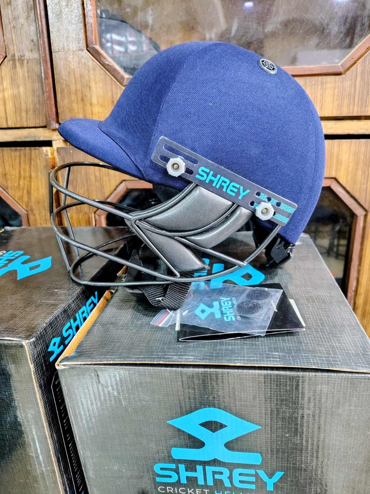 Shrey Classic Steel Batting Fixed Visor Cricket Helmet for Men's