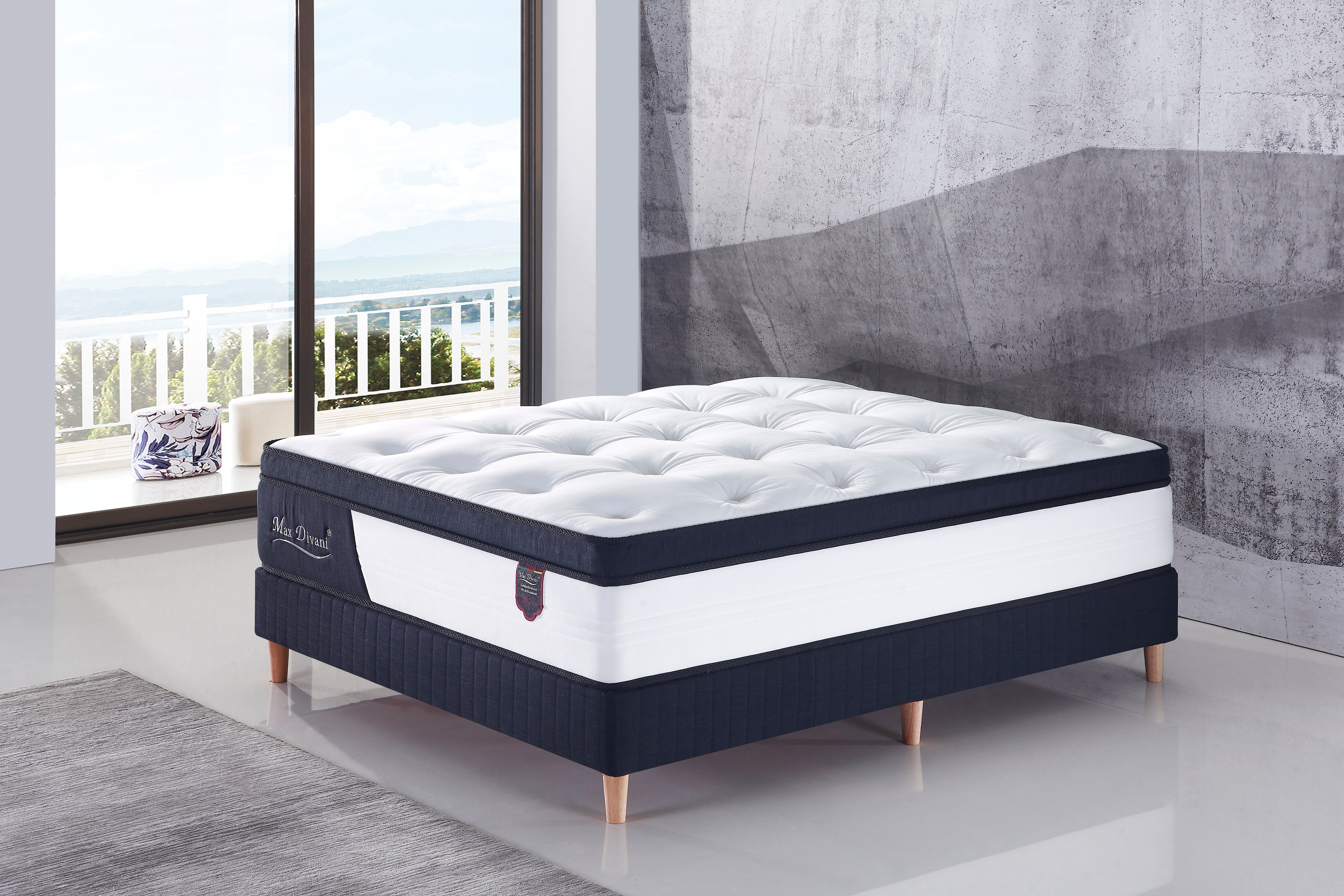 SleepyBeds Ortho Medi Plush Luxury - 9 Zone Pocket Spring Mattress With Cool gel memory foam, Latex, High Density Foam PRICE Beat Guarantee LOWEST PRICE EVER