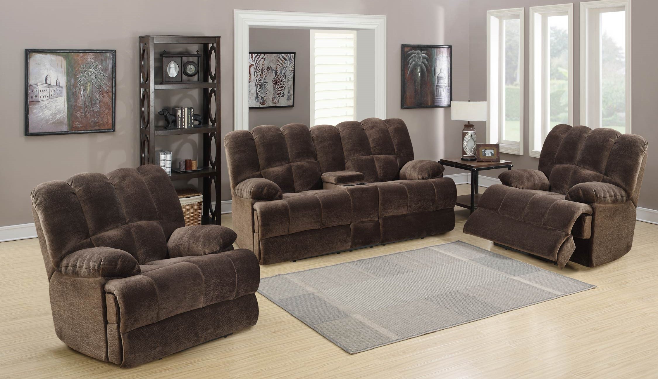 Berlin Recliner Lounge Suite- Single recliner, 3 Seater, Loveseater with cup holder, Options to chose from Large Corner recliner suite, 3seater+2 single recliner, Love Seat+2 single recliner By Sri Furniture