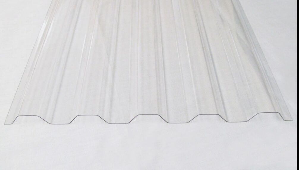 Stock Clearance 4.2 Meter Corrugated Polycarbonate Roofing Sheet - Profile Greca/Trimdek - Colour Clear 4.2m