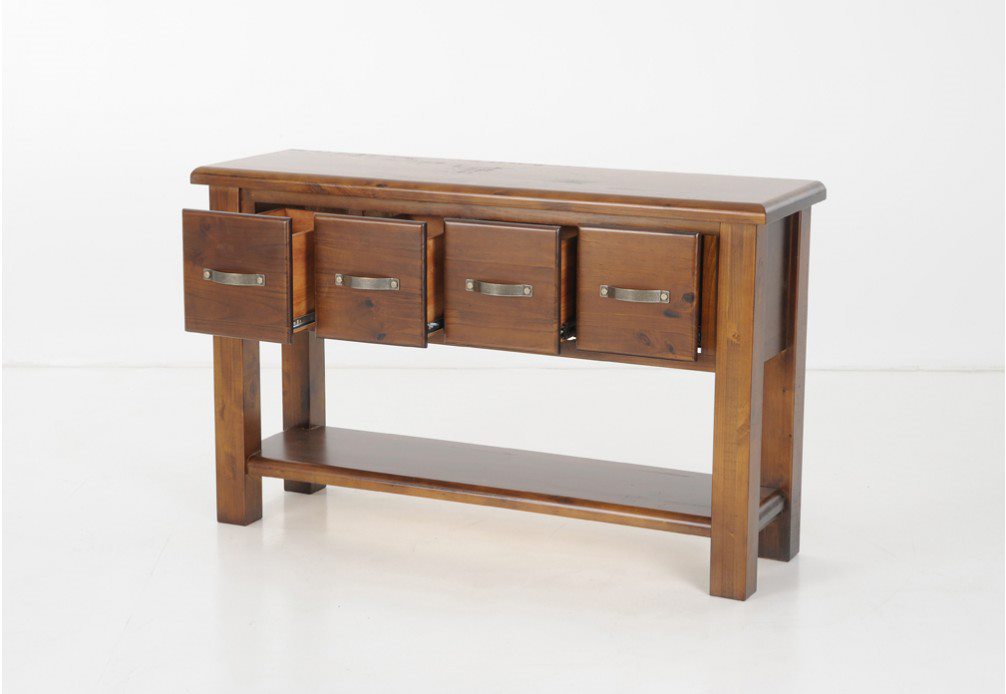 Amado Wooden Hall Table (4 Drawers)