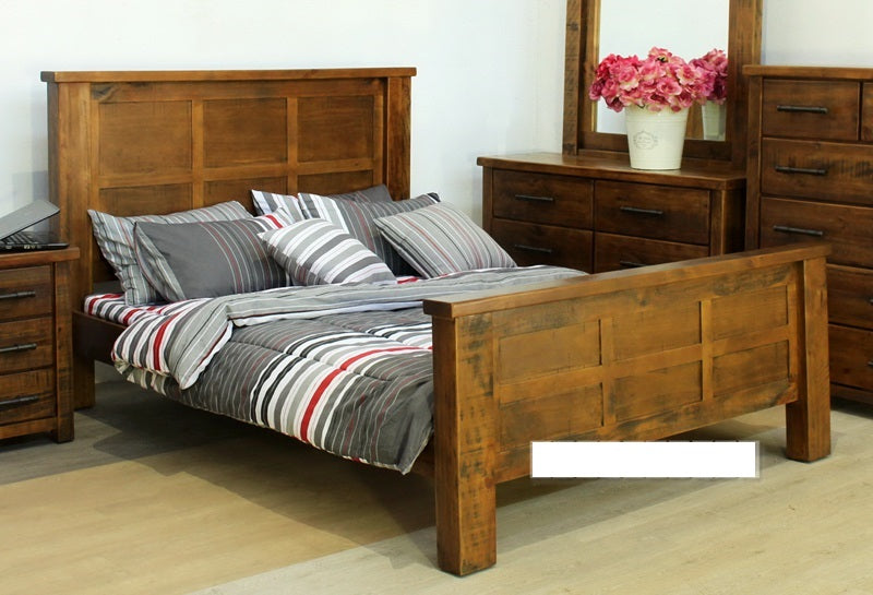 Elegance Leon Timber Bed Frame – Queen, King & Super King in Solid Pine Wood