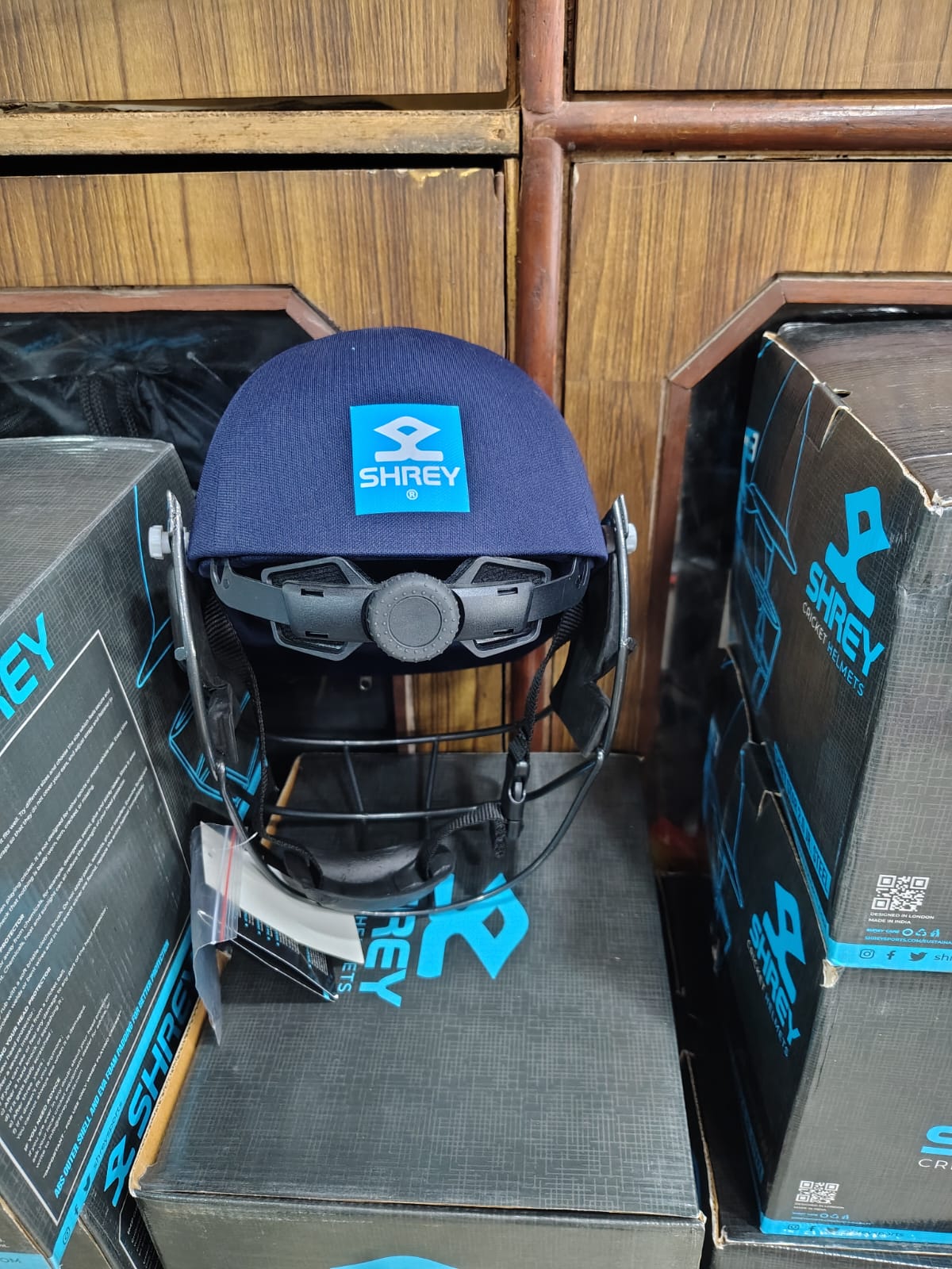 Shrey Classic Steel Batting Fixed Visor Cricket Helmet for Men's