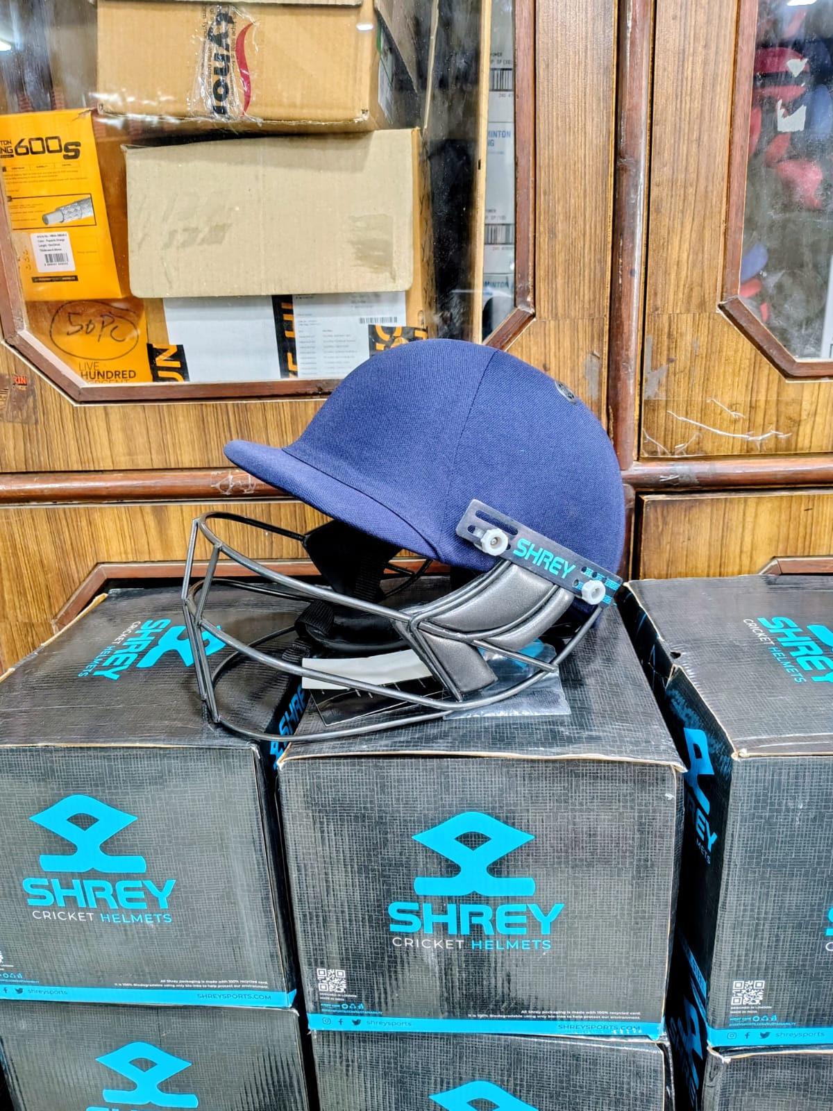 Shrey Classic Steel Batting Fixed Visor Cricket Helmet for Men's