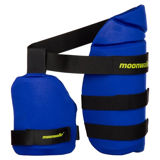Moonwalkr Cricket Thigh Pads with Gunn & Moore Abdominal Guard – Men’s Right-Handed