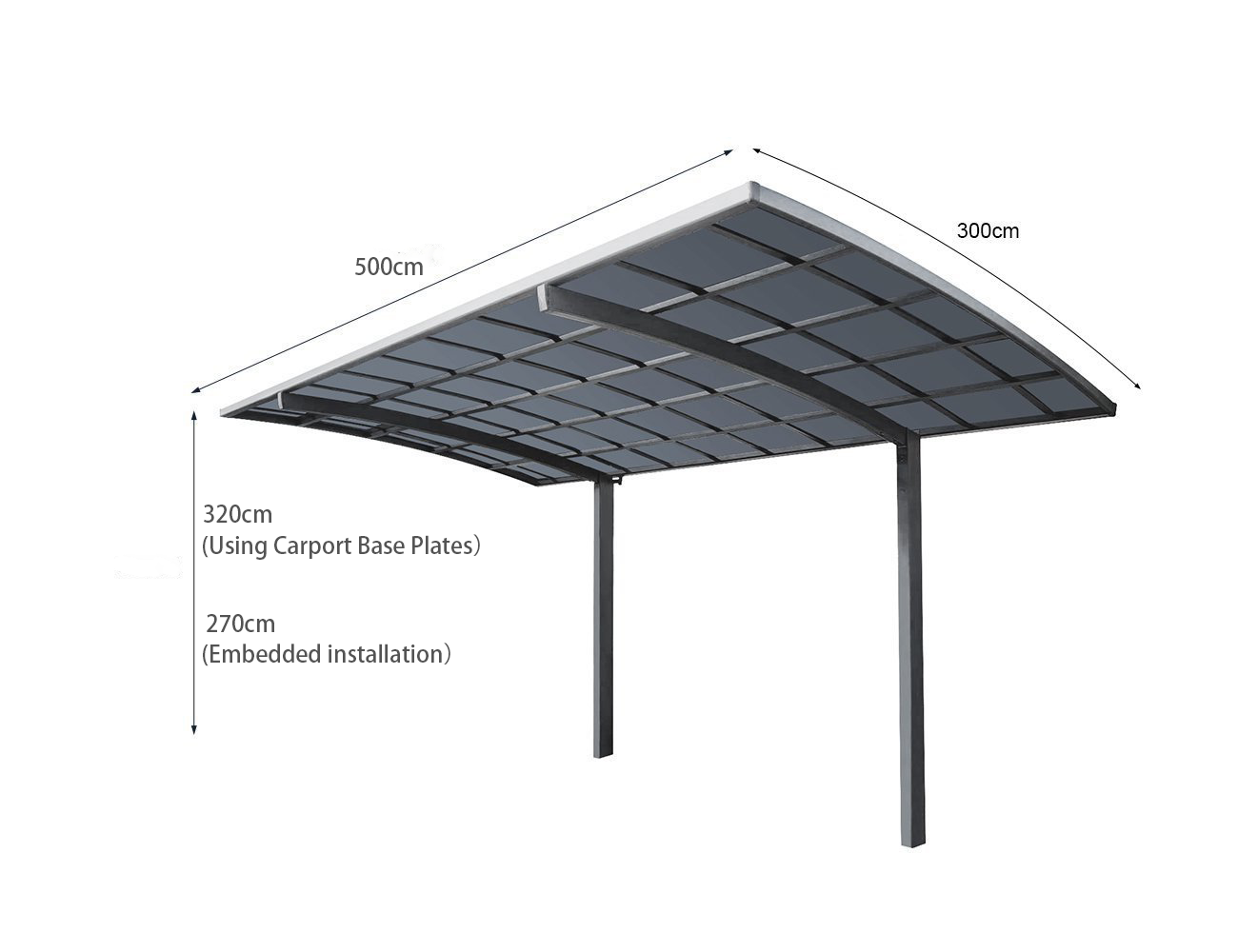 Lowest Price Guarantee Premium Cantilever Single Carports - 5.5m X 3m X 2.5m , double size carport, Patio cover canopy, pergola also availablerice Guarantee Premium Cantilever Single & Double Carports - 5.5m X 3m X 2.5m, Price Beat Guarantee.