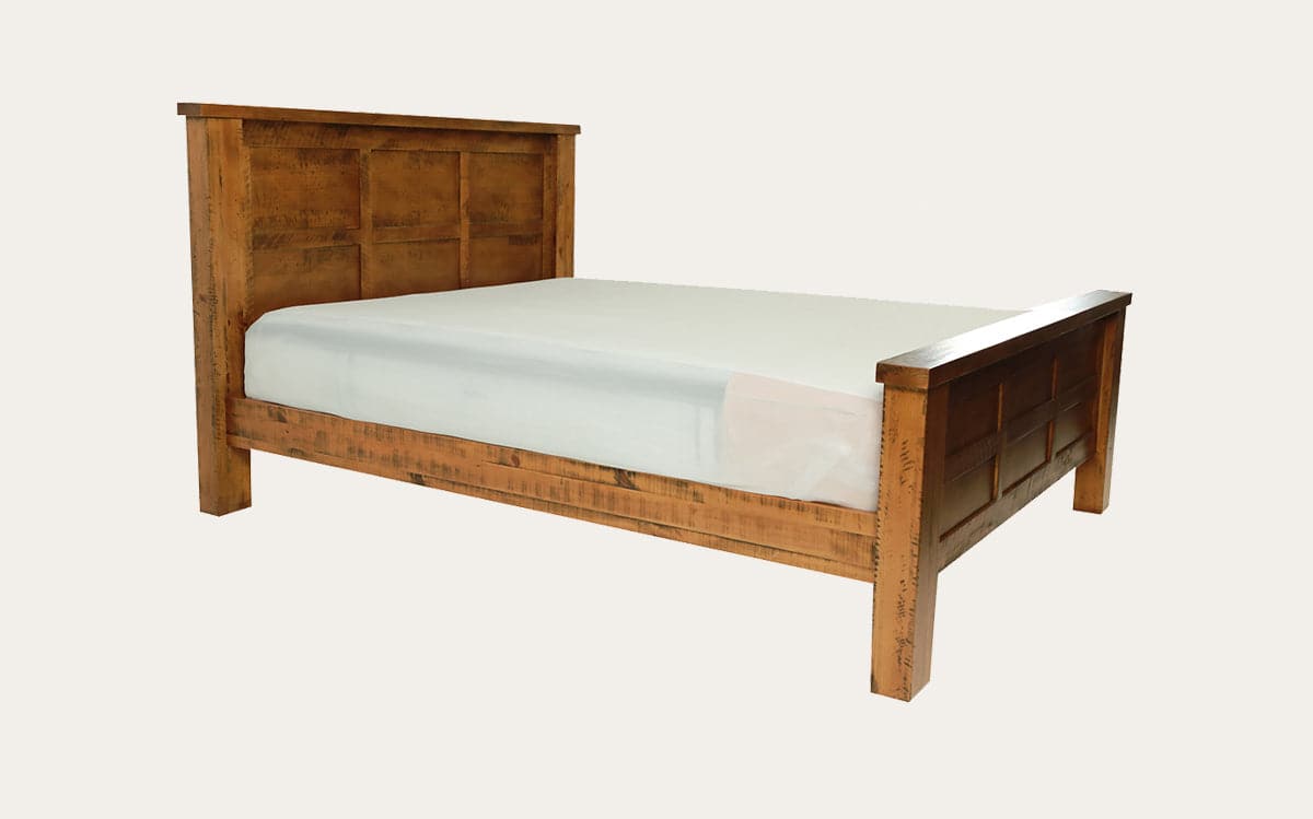 Leon Solid Pine Wood Bed Frame in Queen, King, and Super King Sizes